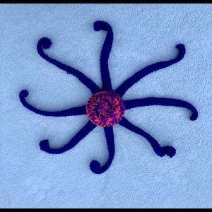 Handmade Plush Crocheted Octopus Animal Squishie Purple